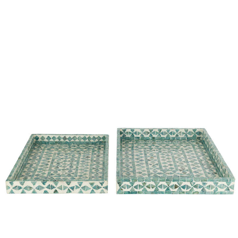 Aaira Bamboo Tray - Set of 2