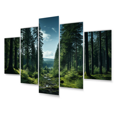 Ensemble de 5 décorations murales Canada Whispering Pines I