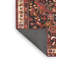 Tapis rouge / noir à motif floral-318101785