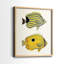 Poisson jaune et gris III - reproduction encadrée de qualité supérieure - prêt à être accroché - aucun clou requis - aucun clou requis-2011408542-2011408533