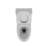 White Ceramic 1.1/1.6 Toilet, Elongated, Comfort Height, Soft Close Seat, & , T036wt White, Comfortable,