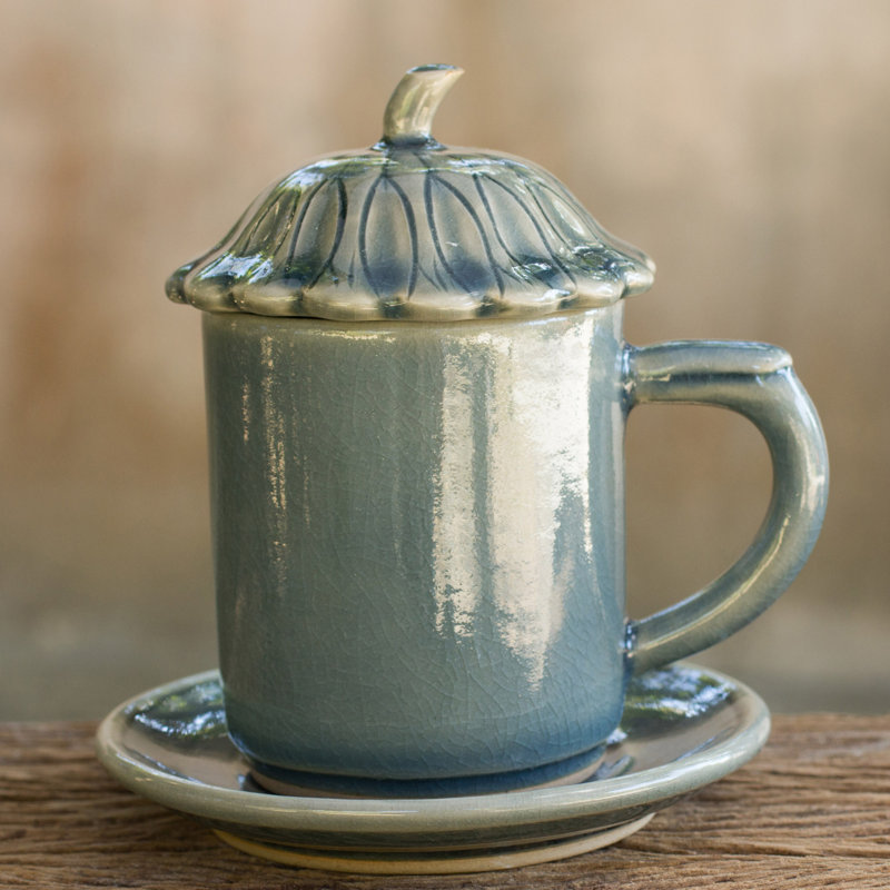 Tasse à café et soucoupe Apopka, clair
