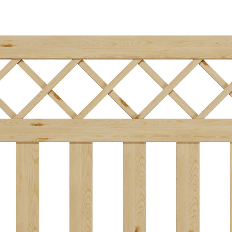 90cm H x 120cm W Wood Gate, Yellow