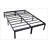 Modern Queen Steel Black Platform Bed