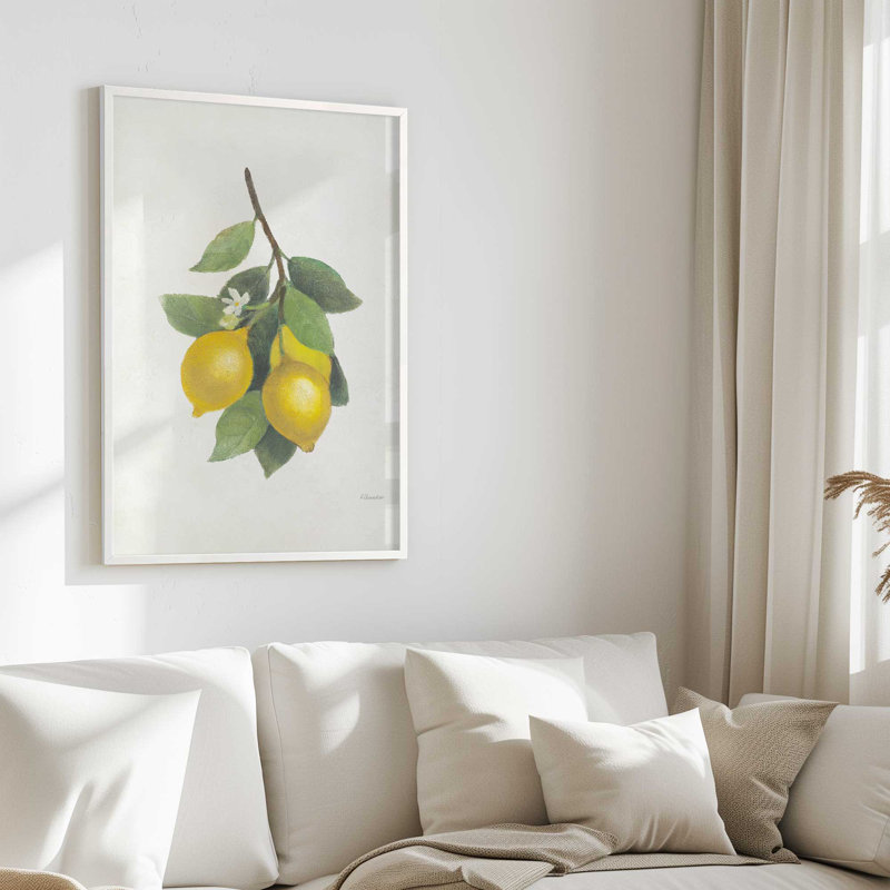 «Lemon Harvest II», Or brossé, H 25,25 po x l 19,25 po