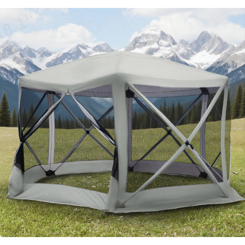 Tente de réception hexagonale 6 côtés, Beige