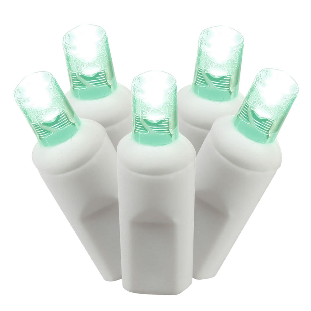 LED Wide Angle Christmas Lights - White Wire The Holiday Aisle® Bulb 