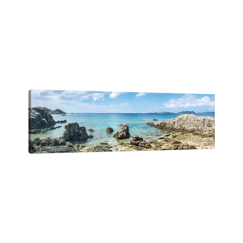 Hijuishi Beach, Tokashiki Island, Okinawa by Jan Becke - Wrapped Canvas Panoramic Print, 30.48 cm H x 91.44 cm W x 1.91 cm D