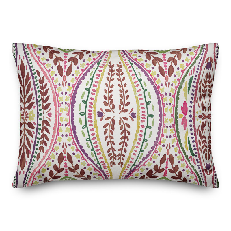 Housse et insert de coussin d'extérieur Juan, Rose, Floral 4