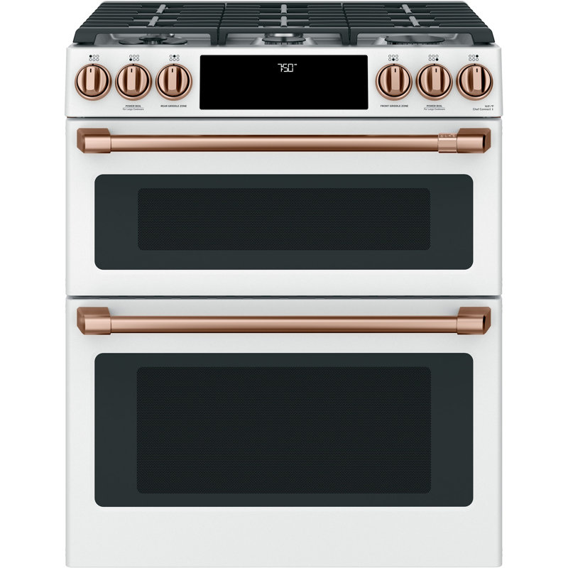 Front Control Gas Range Handle Kit, Brushed Copper