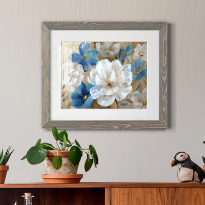 «Transient Garden Blues» par J Paul, reproduction d'art sur papier encadrée