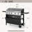 5-Burner Propane Gas Grill & Griddle Combo, 54,000 BTU, 696 Sq. In. Cooking Area