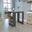 Kitchen Island 36" H, Three Open Side Storage Shelves and One Push-to-Open Cabinet, Natural Oak-407548680