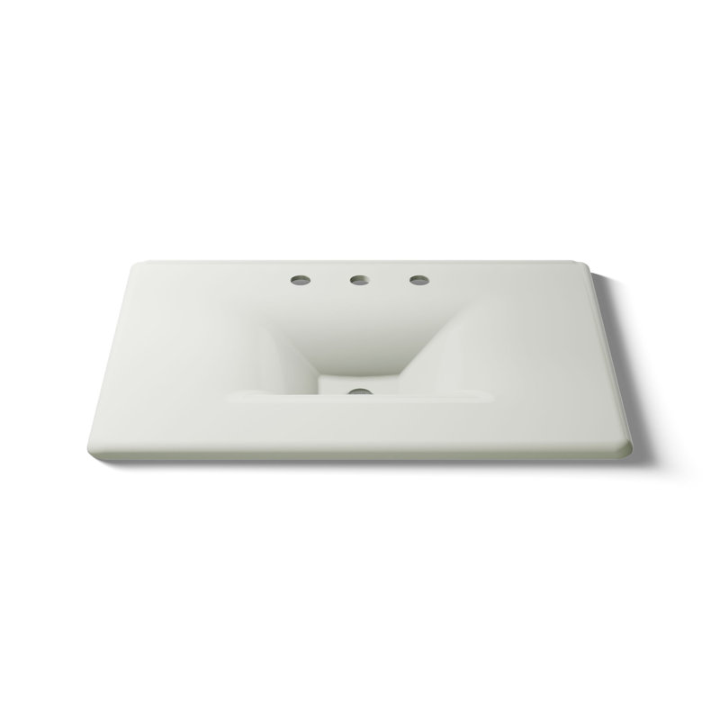 Iron Impressions 32" Single Bathroom Vanity Top, Dune, 8" Centers