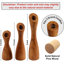 Chandelle de table en bois 3 pièces-112509844