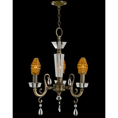 Style bougie classique/traditionnel 3 lumières lustre Nickerson