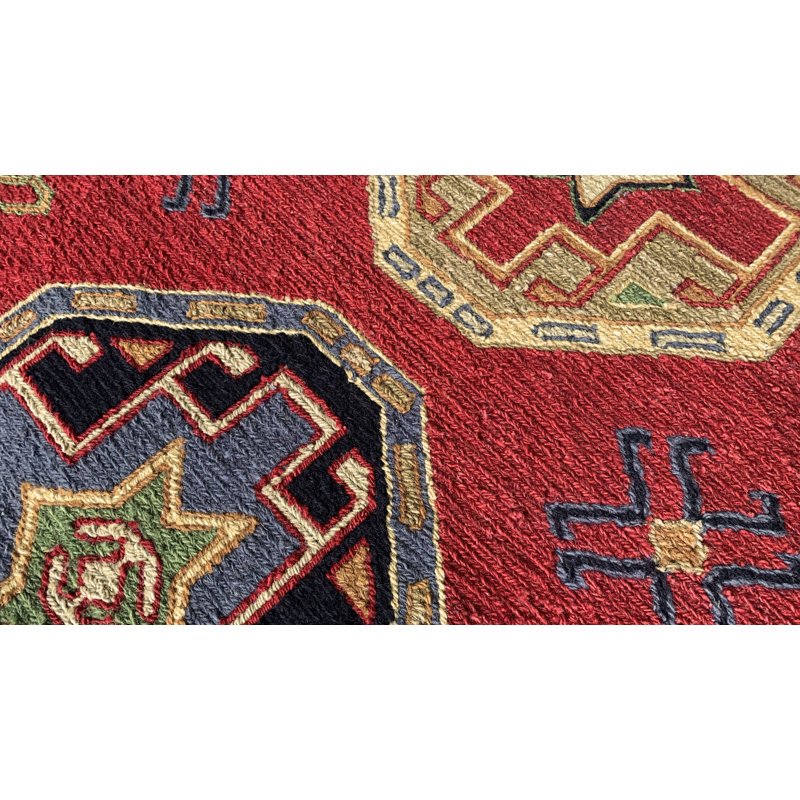 KAZAK 4 RED, Rectangle 3' x 5'