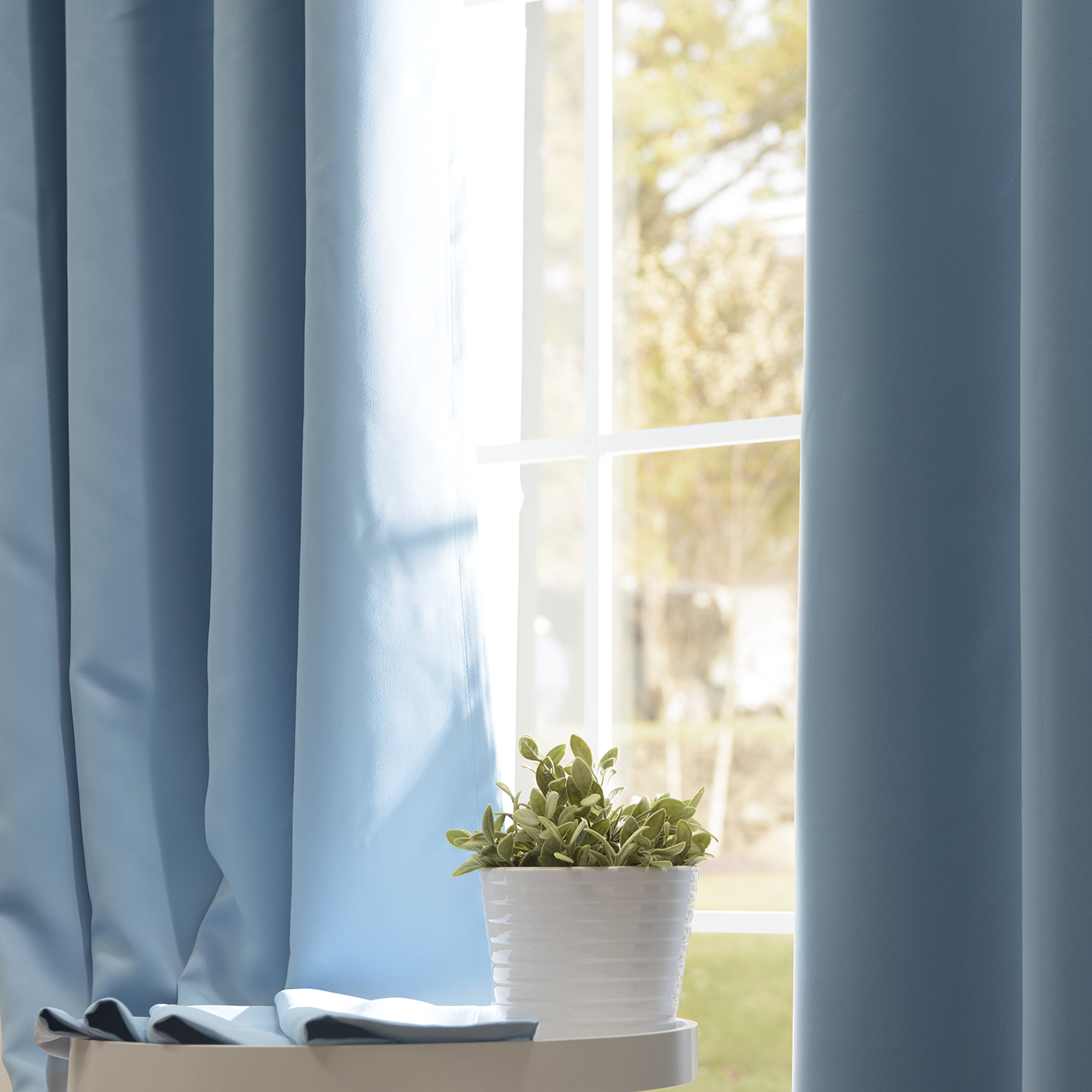 Schaeffer Blackout Curtain, Ocean, 52" W x 63" L
