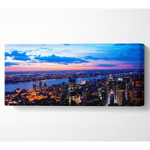 Ebern Designs City River Flows - Wrapped Canvas Art Prints | Wayfair.co.uk
