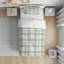 Ensemble d'édredon léger Gen Plaid-109003728