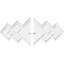 Médaillon de plafond contemporain en PVC de qualité architecturale, l 16 po x H 10 5/8 po x P 1 po x P 5 po x P 1 po-36077041