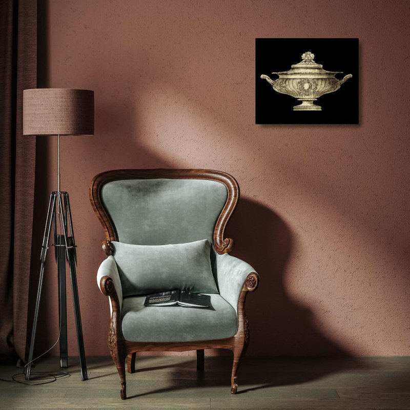 Astoria Grand Vision Studio Gallery Wrapped Canvas Art Titled: Garden Antiquities II, H 15 po x l 17 po