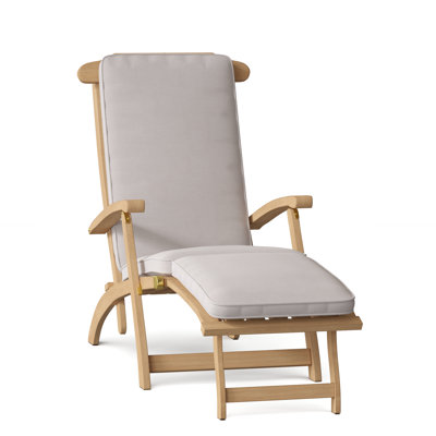Steamer Outdoor Teak Chaise Lounge