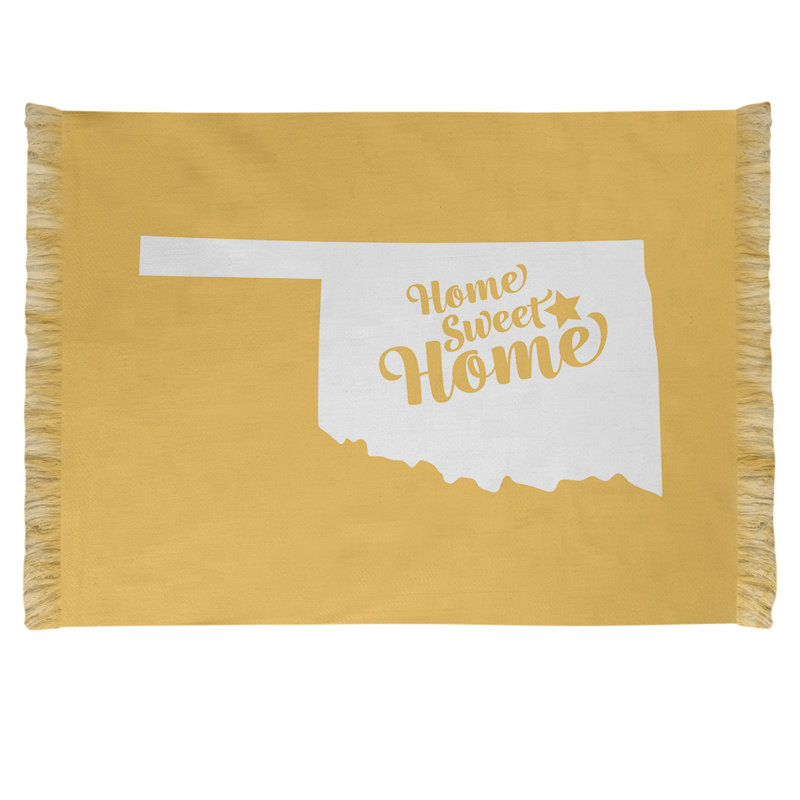Tapis jaune tulsa de la maison doux