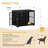XL Large Dog Crate Furniture, Indoor Dog Kennel Furniture with Barn Door, Wooden Tall Dog Crate, Heavy Duty Dog Cage for Large Dogs, Side End Table, Anti-Chew-541719008-778718991
