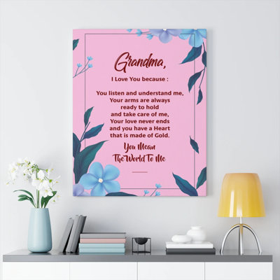 " Grandma, I Love You Because "