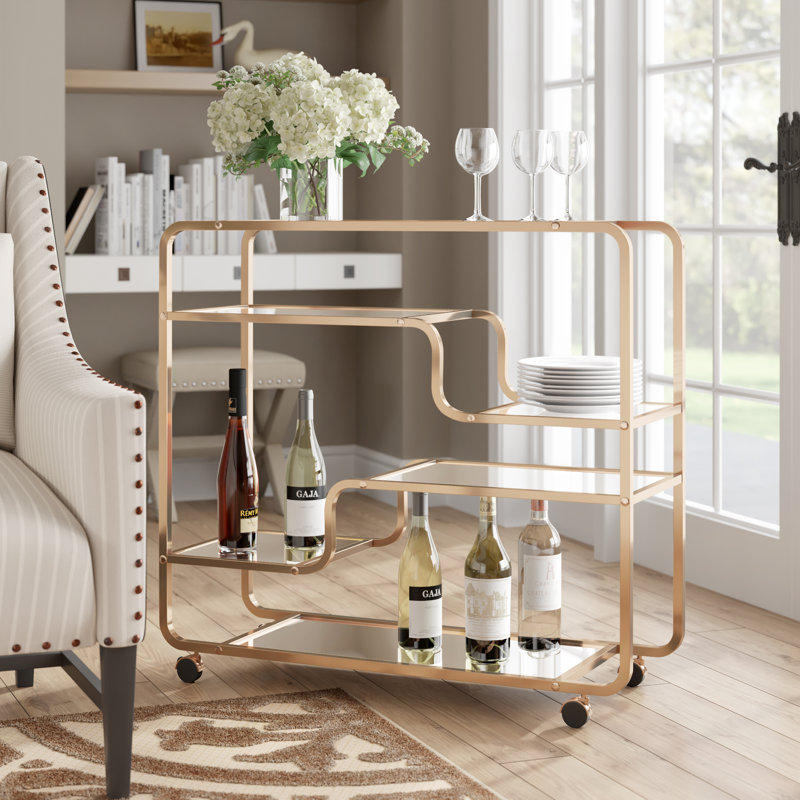 Tellis Metal Bar Cart