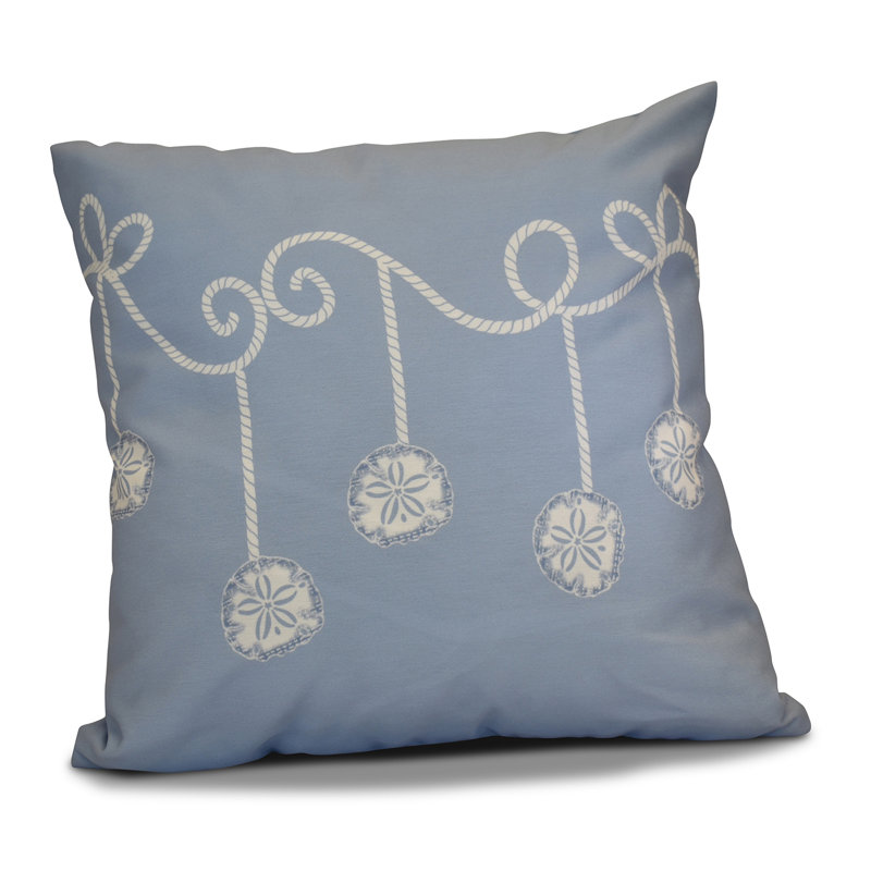 Coastal Christmas Reversible Throw Pillow, 20"x20", Blue