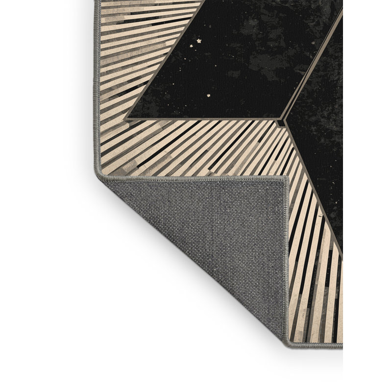 Tapis gris moelleux doux et luxueux Eaddy, 3 x 5