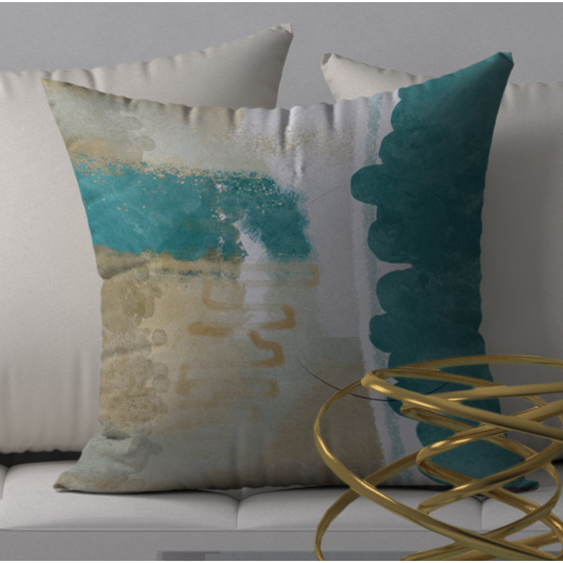 Housse de coussin carrée/insert, 18" x 18"