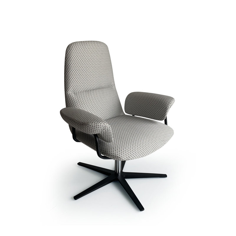 Armonk Upholstered Swivel Armchair