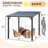 Hardtop Gazebo With Galvanized Steel Sloping Roof-105529443