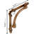 Half Round Shelf Bracket-45638567-45638566