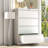  35.43" W 4 Drawer Metal Lateral File Cabinet with Lock for Home and Office.-384984549