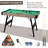 Portable Pool Table 48" Portable Pool Table, Foldable Billiard Table with 2 Cue Sticks, Balls, Triangle, Chalk, Brush-90889360