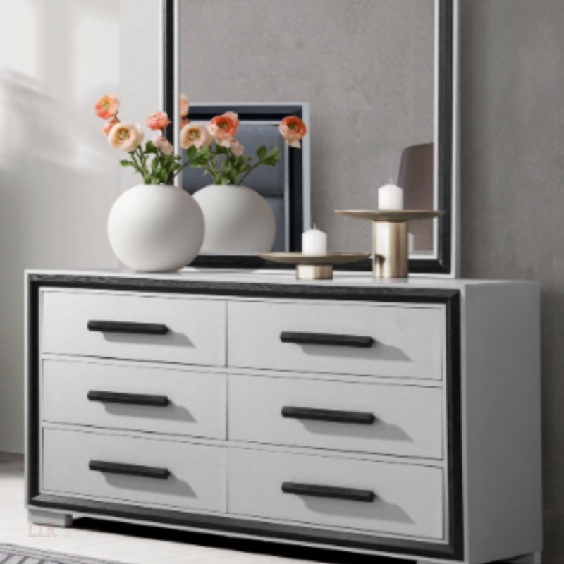 ADELAIDE DRESSER (Commode), Noir/gris