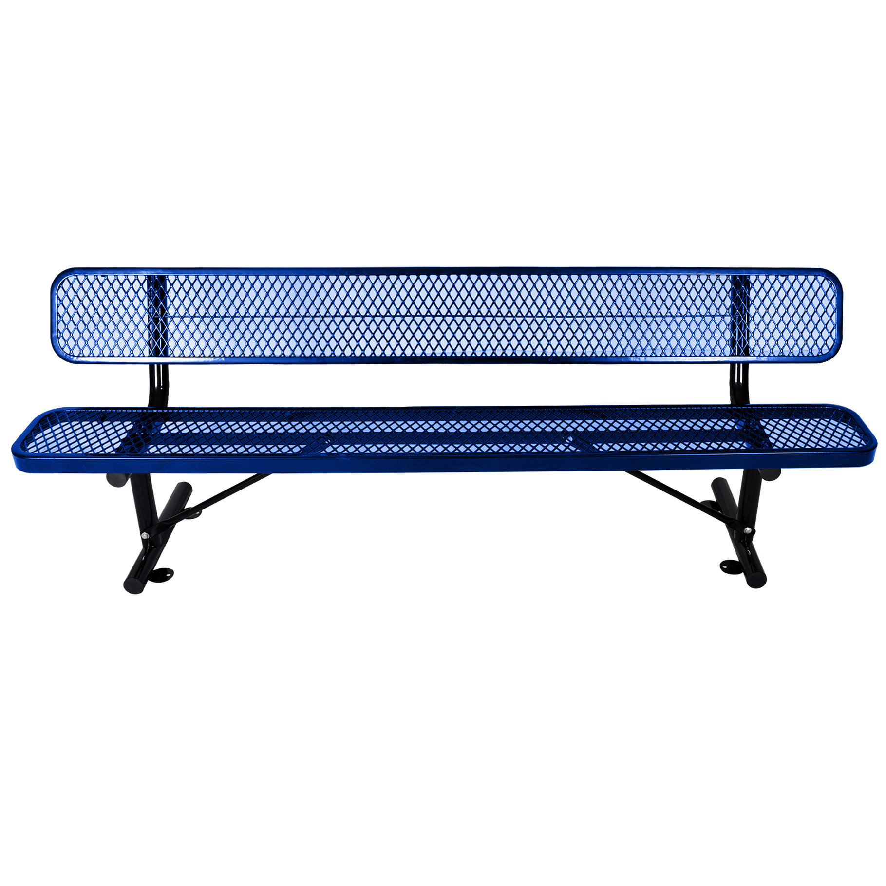 Canora Grey 8 Ft. Outdoor Steel Bench - Rust- And - Black For Patio ...