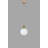 Stunning Adjustable Chandelier, Metal Body with Glass Cap, 11.8 in Diameter x 27.6 in Height | Elegant White & Gold Finish, E27 Socket (Max 40W) | Perfect for Dining Room, Living Room, or Entryway Decor-1717583211-1717583215