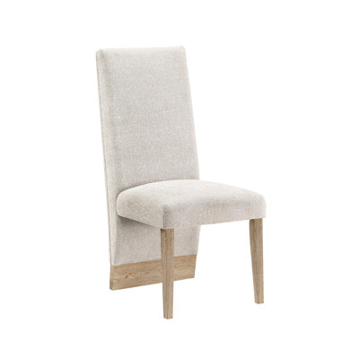 Chaise d'appoint contemporaine de 2 personnes en beige uni avec finition bouclée, dossier allongé, rembourrée de mousse, support en bois d'hévéa, idéale pour la salle à manger, largeur de 25,48 po, poids de l'ensemble de 44 lb, utilisation dans la pièce,