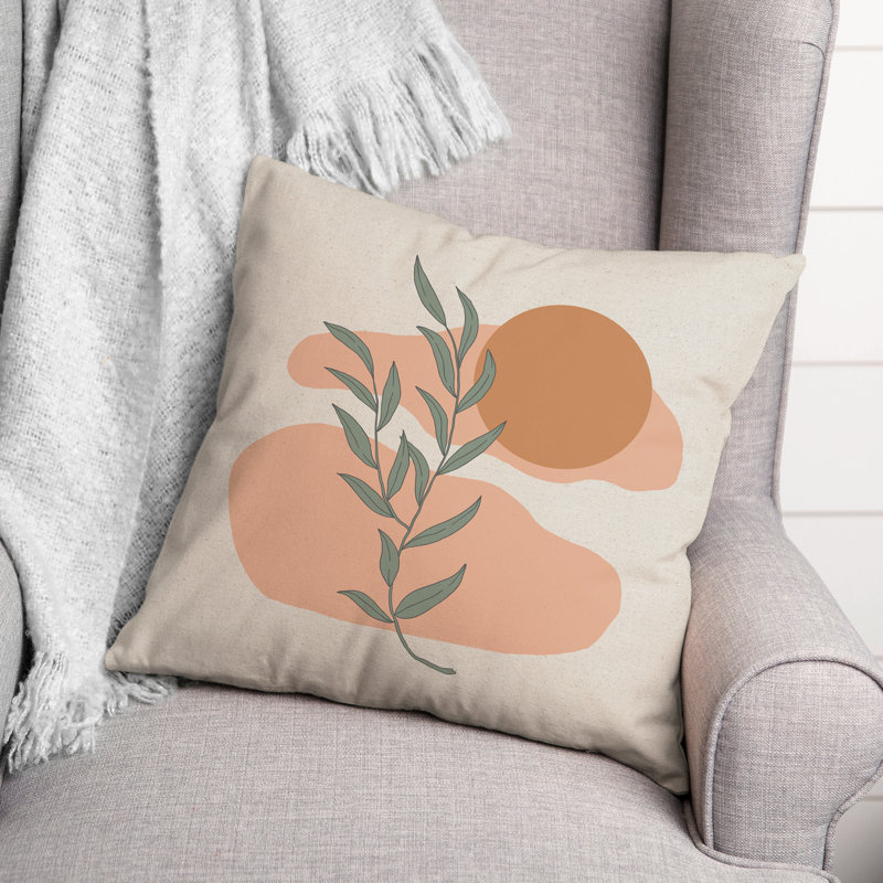 Coussin Simple Sun and Leaves