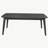 Bivens black three-piece rectangular coffee table