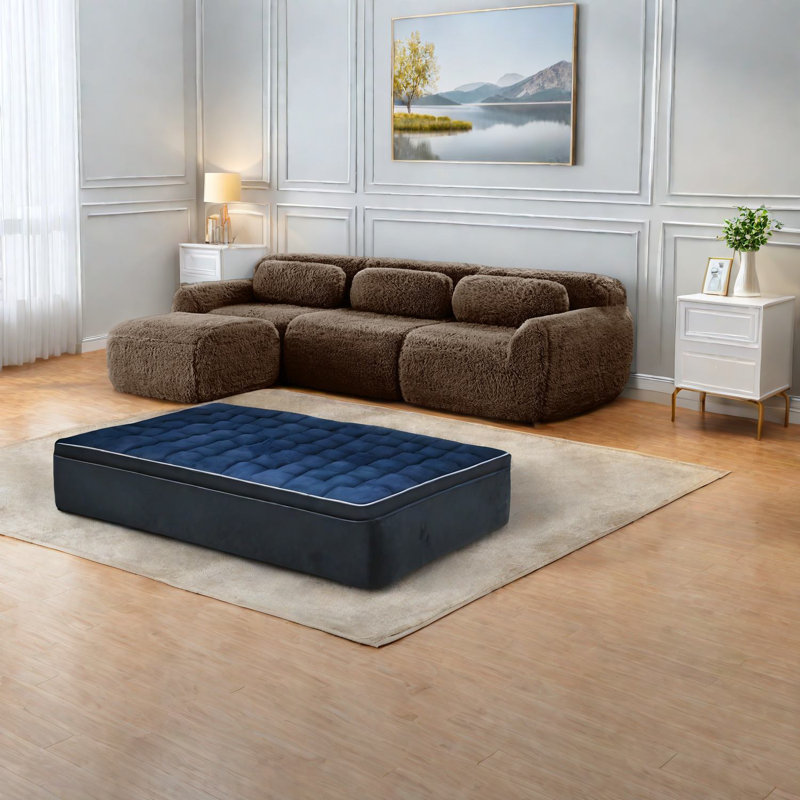 Comfortable Modular Sofas, Plush Chocolate Design For Living Room
