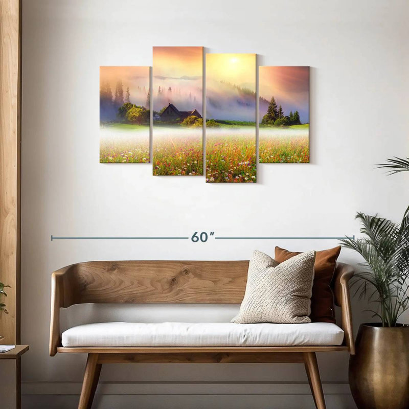 Champ de fleurs Alvord, H 27 po x l 43 po