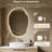 Asymmetrical LED Backlit Frameless Mirror with Anti-Fog, 3 Color Dimmable Light-649915772