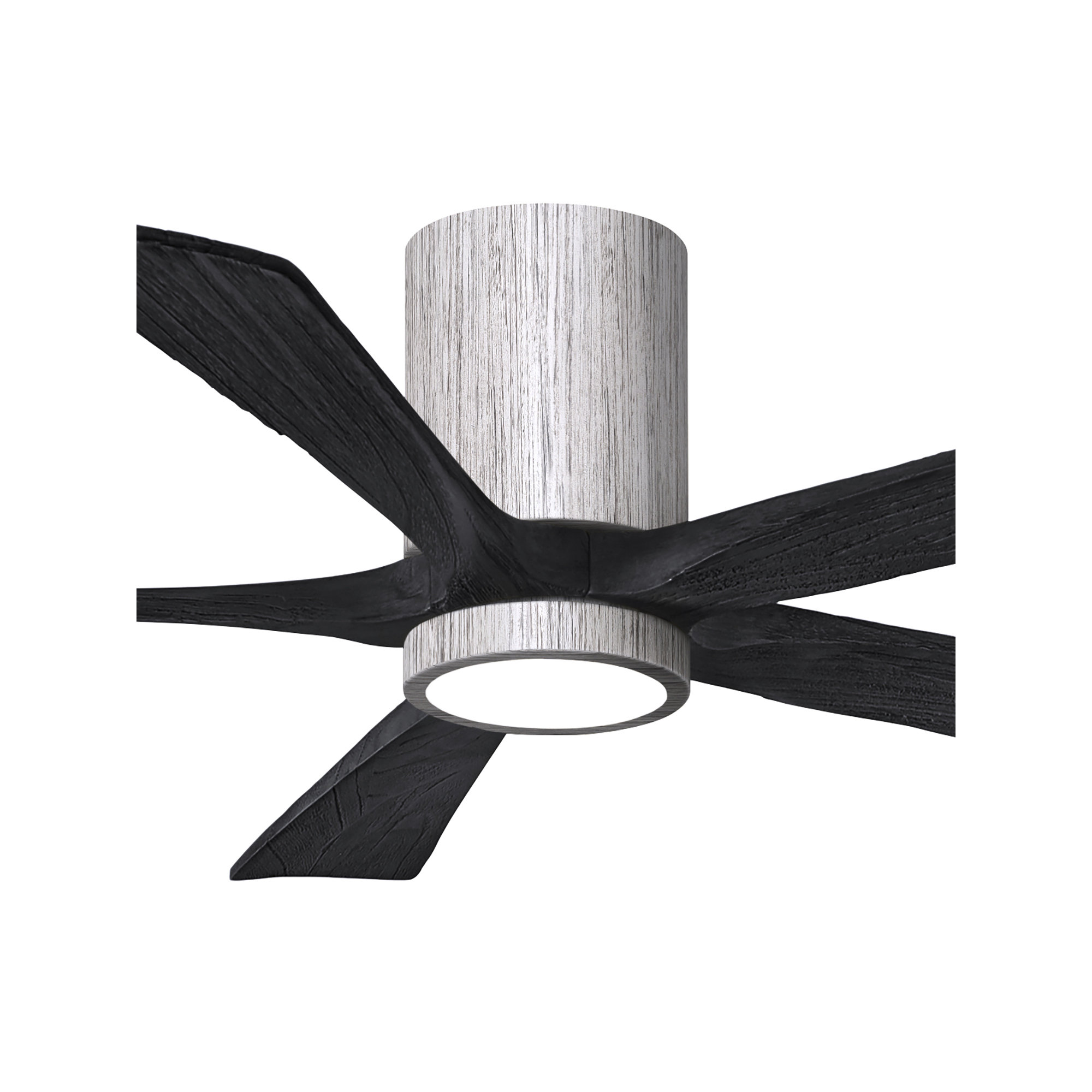 Irene 5 - Blade LED Ceiling Fan with Light Kit Included, Barn Wood Tone, Matte Black, 52"