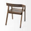 Dey Solid Wood Slat Back Arm Chair in Dark Brown